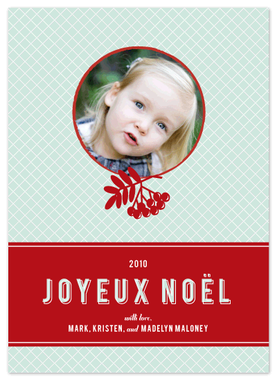 holiday photo cards - Vintage Berry by Paper Dahlia