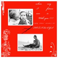 your my flower Holiday Photo Cards