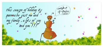 anty says its my holiday Holiday Photo Cards