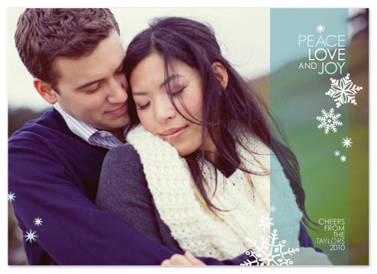 holiday photo cards - peaceful flurry