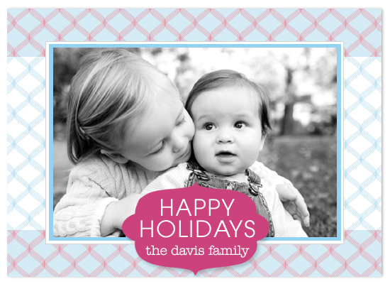 holiday photo cards - Geo Holiday Wishes by Modern Sugar