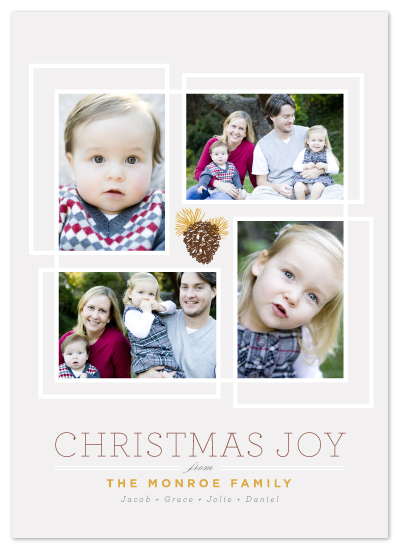 holiday photo cards - Pine Luxe by Design Lotus