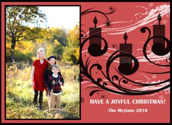 Candle  Holiday Photo Cards