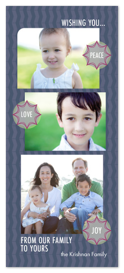 holiday photo cards - Bursting With Peace Love + Joy by OrangeBeautiful