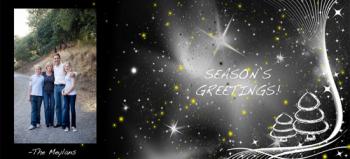 Starry NIght Holiday Photo Cards