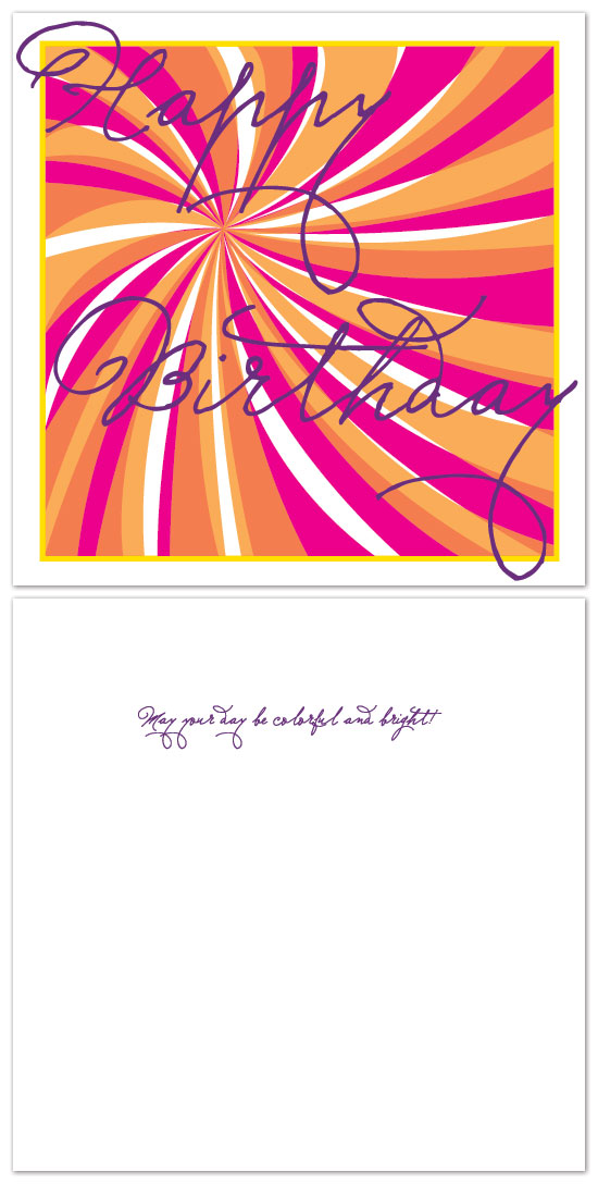birthday cards - may your day be colorful and bright! by Laura Jett