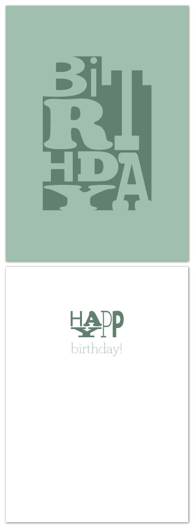 birthday cards - BiRtHdAy by Laura Jett