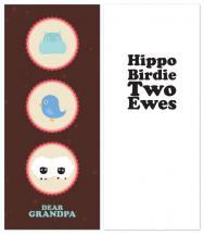 Hippo Birdie Two Ewes by Four Wet Feet Design