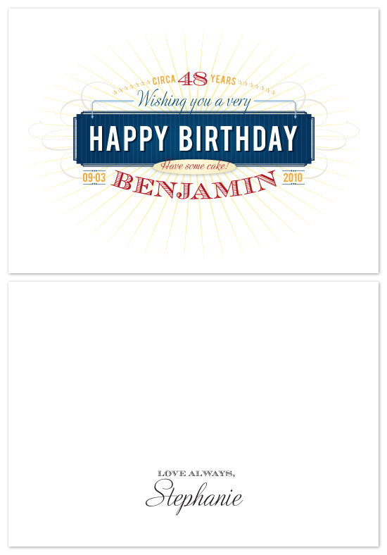 birthday letter borders. The Happy, Happy Birthday Card