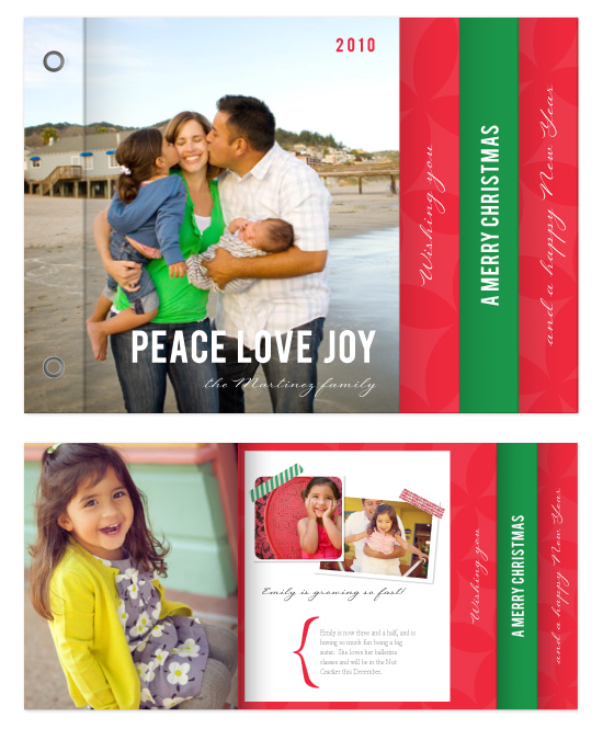 minibook cards - Peace Love Joy_scrapbook by SimpleTe Design