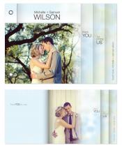 Thank You Wedding Card by Rebecca Wendt