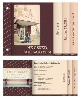 Lucky Stripes Minibook Cards