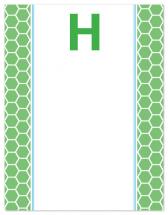 Hexagons and Stripes by Lauren Sanders Design
