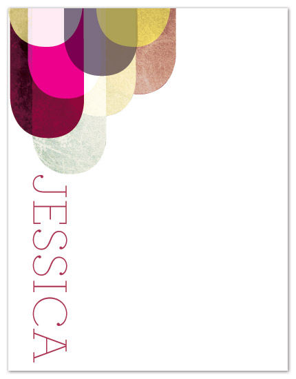 personal stationery - modern drops by Laura Jett