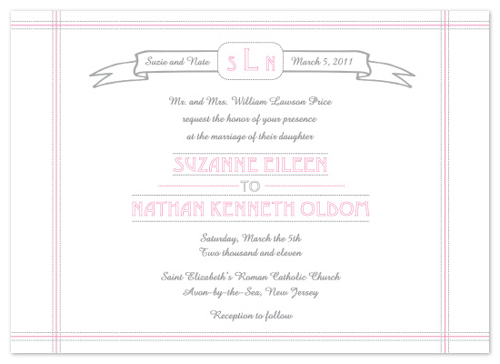 wedding invitations - Sugar Sweet by Kathleen Burlew