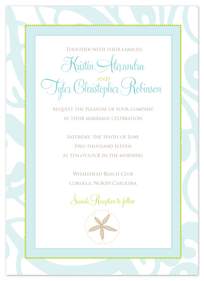 wedding invitations - Sweet Seaside I Do