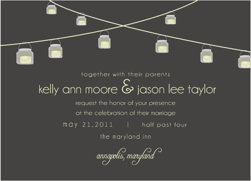 wedding invitations String of Love by Preppy Paperie