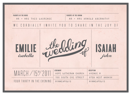 wedding invitations - Mr. Laurence by Moglea