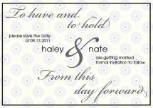To Have & To Hold by Hitched Invites