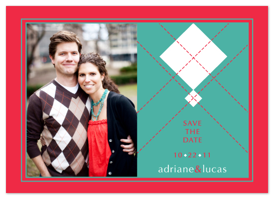 wedding stationery - Argyle Sweater