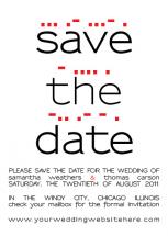 Morse Code by Hitched Invites