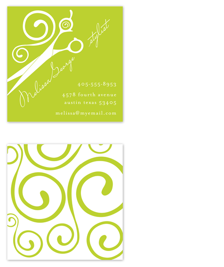 business cards - Curly Q