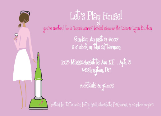 shower invitations - Let's Play House by Tres Chic Designs