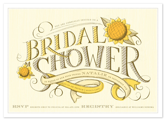 shower invitations - farmers market by pottsdesign