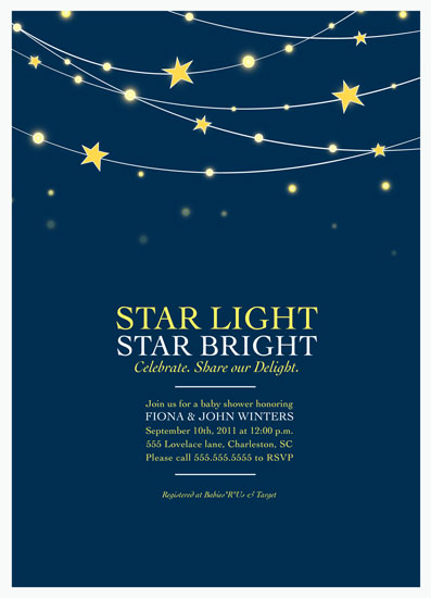 shower invitations - Baby Shine Bright