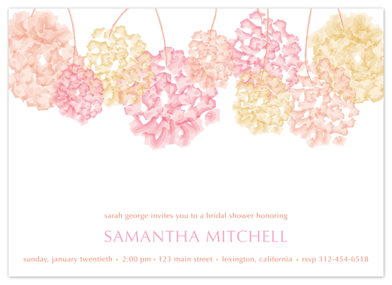 shower invitations - Pom Pom