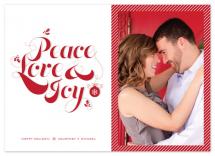 Red Peace Love and Joy by Gakemi Art+Design