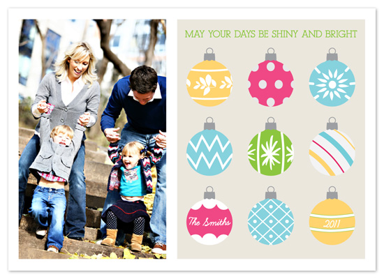 holiday photo cards - Shiny Bright Holiday