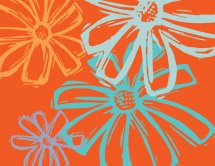 woodcut daisies by Marna Schindler