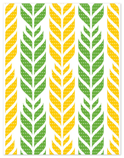 personal stationery - Dotted Leaves