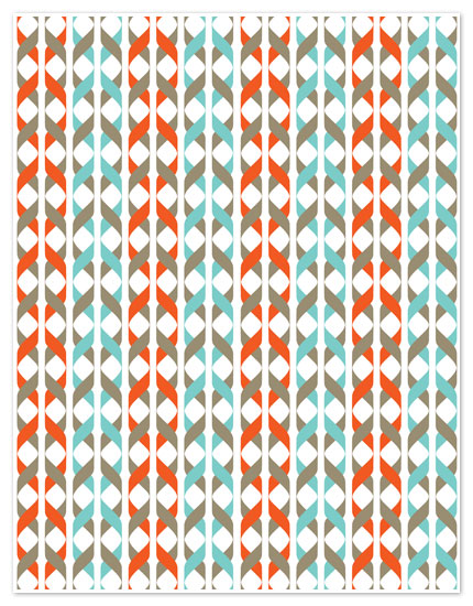 personal stationery - Ribbon Twirls