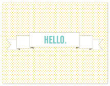 Hello. by Tin Ornament