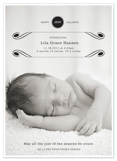 holiday photo cards - Luxe Flourish