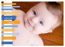 Blue and Orange Stripes by Tenille Jordan