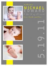 yellow baby banner by Tenille Jordan