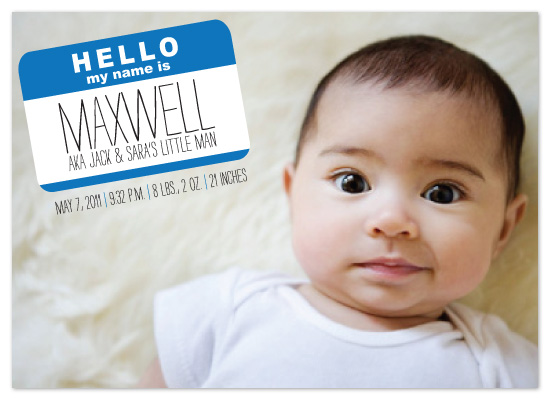 birth announcements - nametagged