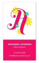 Floral Monogram by Christine Loo