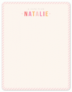 sweet stripes Personal Stationery