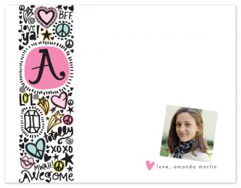 Doodle Initial Personal Stationery