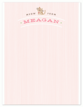 meagan Personal Stationery