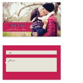 Warm Wishes Photo Gift Tags