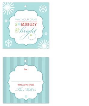 Merry and Bright Gift Tags