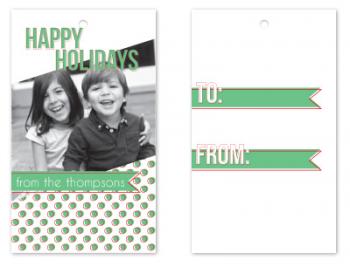 Photo Polka Dots Gift Tags