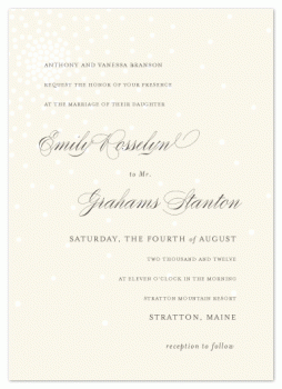Besprinkled  Wedding Invitations