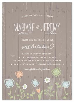 Rustic Barnwood Wedding Invitations