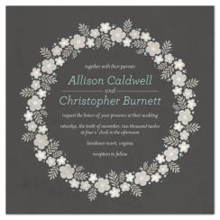 Floral Ring Wedding Invitations